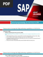 ABAP Programming On SAP HANA DB