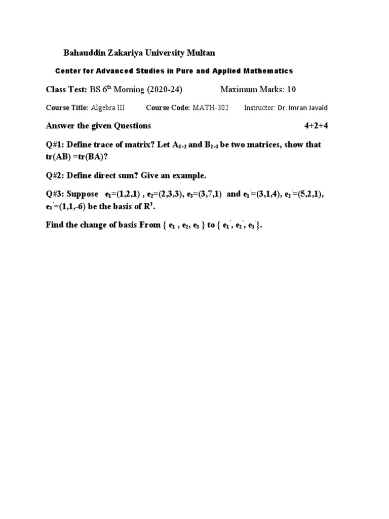 Algebra iii pdf