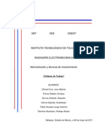 Programa de Mantenimiento de Sierra de Cinta