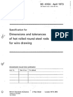 Dimensions and Tolerances of Hot Rolled Round Steel Rods For Wire Drawing