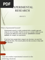 Experimental Research: Group 3