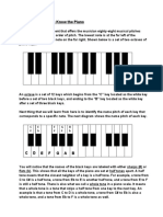 Lesson 1: Getting To Know The Piano: C # E B F # G # B B