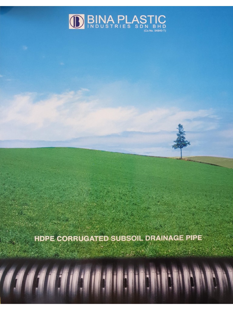 BINA PLASTIC Perforated Subsoil Drainage Pipe PDF