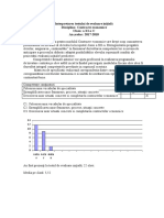 Interpretarea Testului de Evaluare Inițială Disciplina: Contracte Economice Clasa: A XI-a C An Școlar: 2017-2018