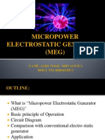 Micro Power Electrostatic Generator by Ashutosh Srivastava