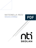 Nationella Prov Information Elever