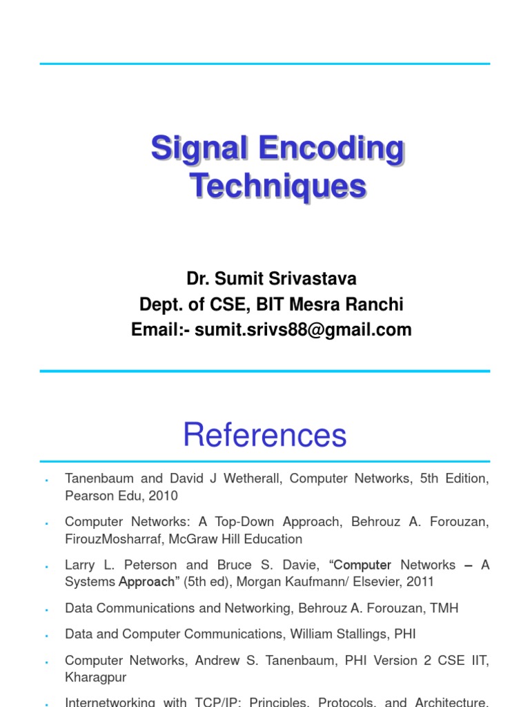 Signal Encoding PDF Modulation Digital Signal