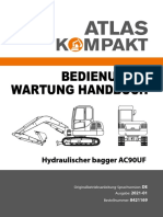 Bedienung & Wartung Handbuch Bedienung & Wartung Handbuch: Hydraulischer Bagger AC90UF Hydraulischer Bagger AC90UF