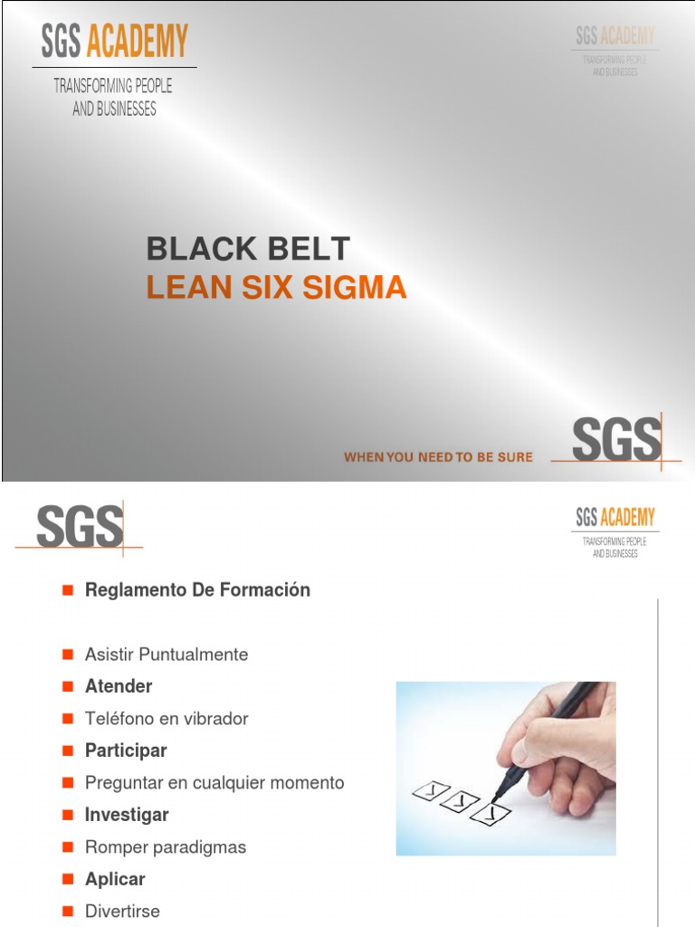 Lean Six Sigma Black Belt IASSC S5 S6 V1 | PDF