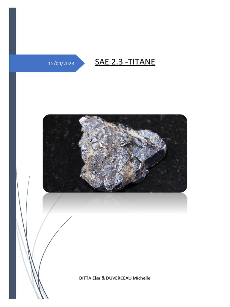 Caracteristique TITANE | PDF