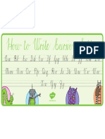 Za HL 862 Sa Cursive Writing Chart - Ver - 2