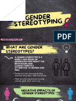 Gender Stereotyping: Presented By: Banjo A Dillo APRIL 2023