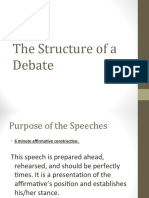 The Structure of A Debate
