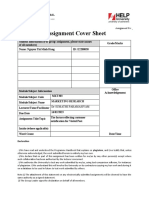 Assignment Cover Sheet: DR Sumathi Paramasivam