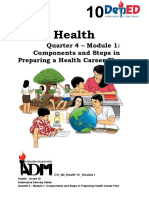 1 Health10 - Q4 - Mod1 - ComponentsAndStepsInPreparingAHealthCareerPlan 2
