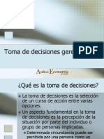 TOMA DE DECISIONES