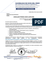 Circular N° 000016-2023 - Entrega de materiales