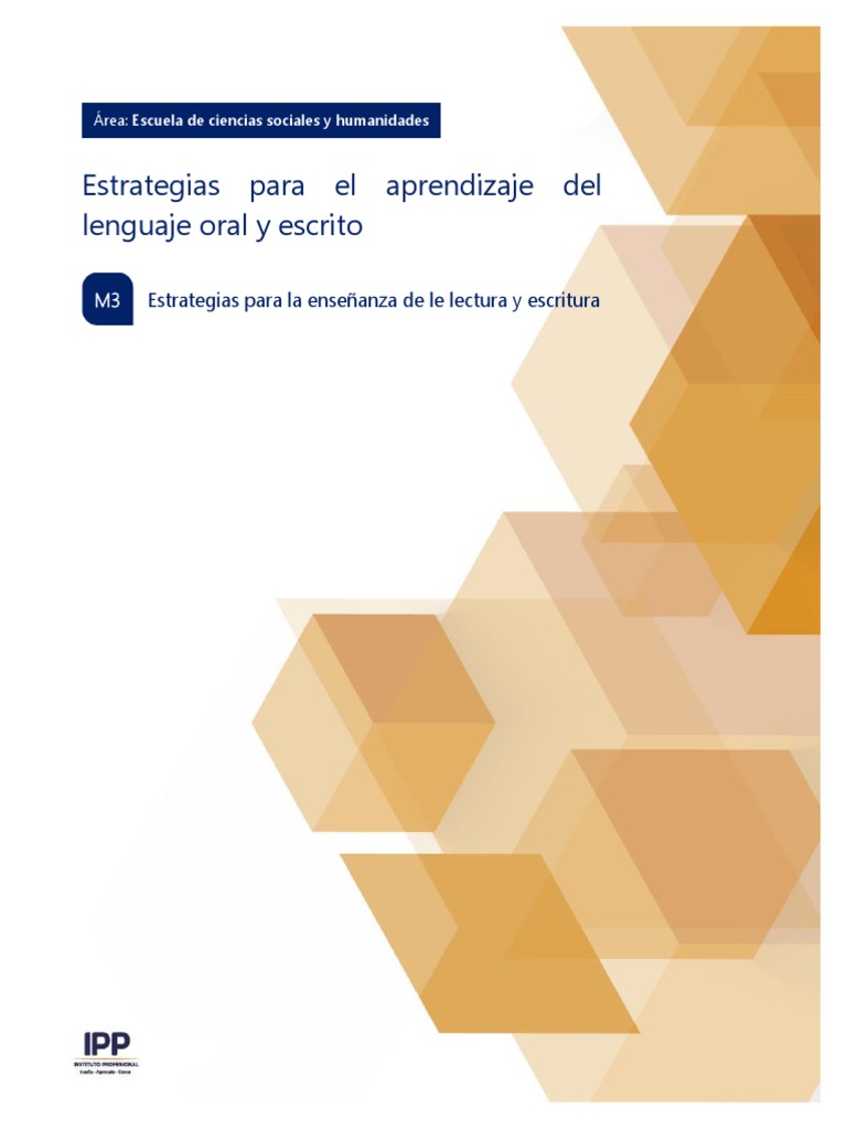 M3 - Estrategias para El Aprendizaje Del Lenguaje Oral y Escrito | PDF ...