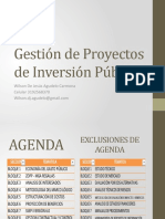 Gestión de Próyectós de Inversión Pública