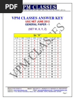 VPM Classes - Ugc Net - June 12 - General Paper - 1 - Ans Key - All Code