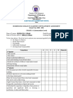 HOMEROOM GUIDANCE LEARNER'S DEVELOPMENT ASSESSMENT (Grade 4 - 6)