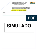 Simulado 9o Ano Matemática Semana 8