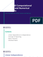 TeachingWeek4 Further VectorsMatrices