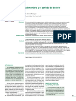 La Alimentación Complemetaria y El Periodo de Destete