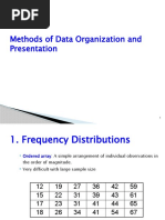 Methods of Data Organization and Presentation