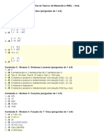 Matéria Online de Tópicos de Matemática (TMA) - Unip