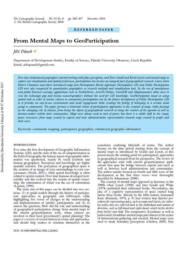 Mental Map Geography Examples