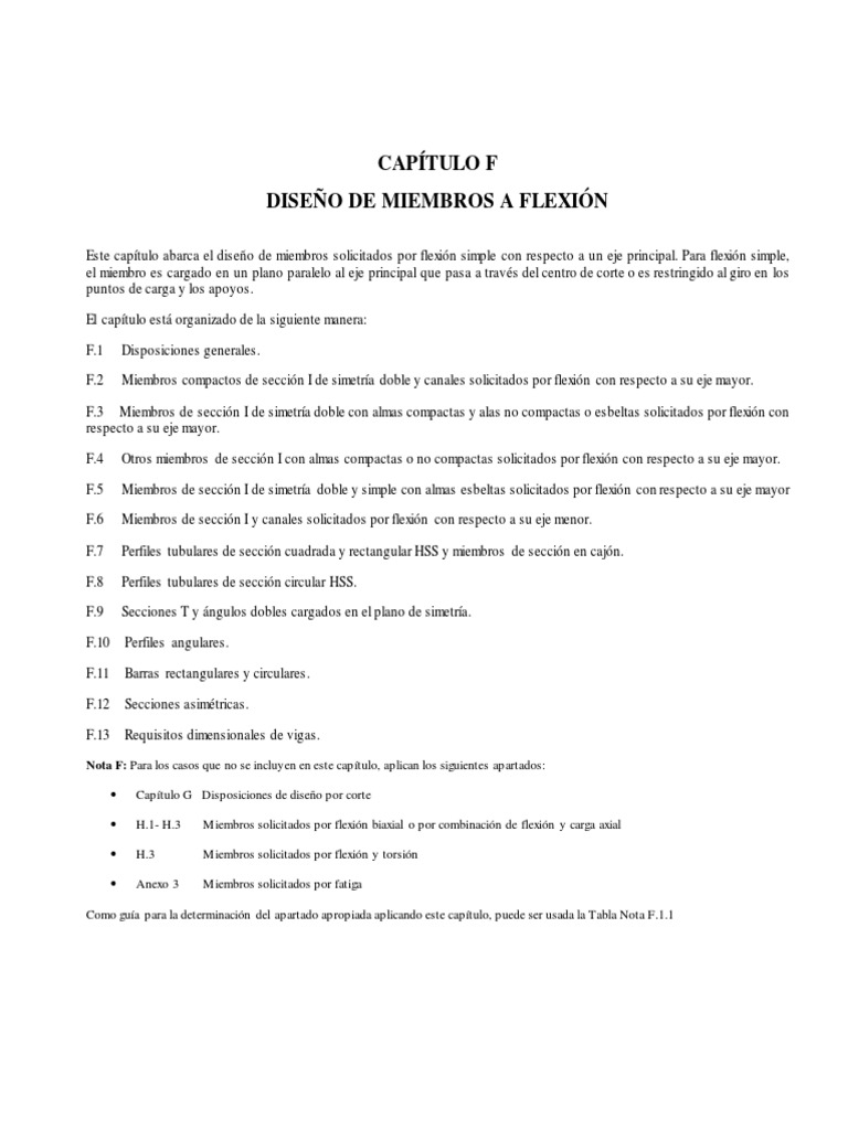 Diseño de Miembros a Flexión según AISC 360-10 | PDF | Pandeo | Viga ...