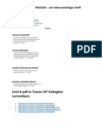 Unit 6 PDF in Teams NT Kellagher Lernvideos:: Unit 6 LERNZIELE: WASSER - Ein Lebenswichtiger Stoff