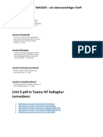Unit 6 PDF in Teams NT Kellagher Lernvideos:: Unit 6 LERNZIELE: WASSER - Ein Lebenswichtiger Stoff
