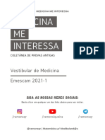 Medicina ME Interessa: Vestibular de Medicina Emescam 2021-1