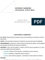 Juicio Previo Y Garantías (Principio de Inocencia - Ne Bis in Idem)