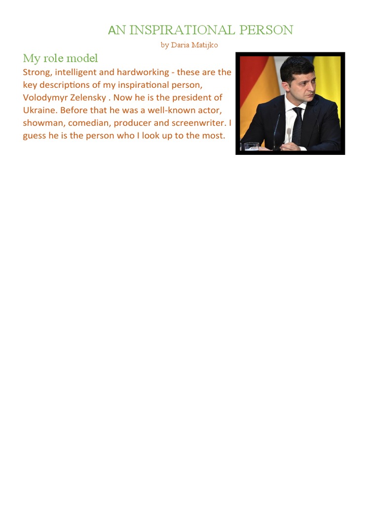 An Inspirational Person | PDF