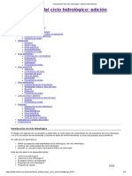 Comprensión Del Ciclo Hidrológico: Edición Internacional: Menú de Navegación