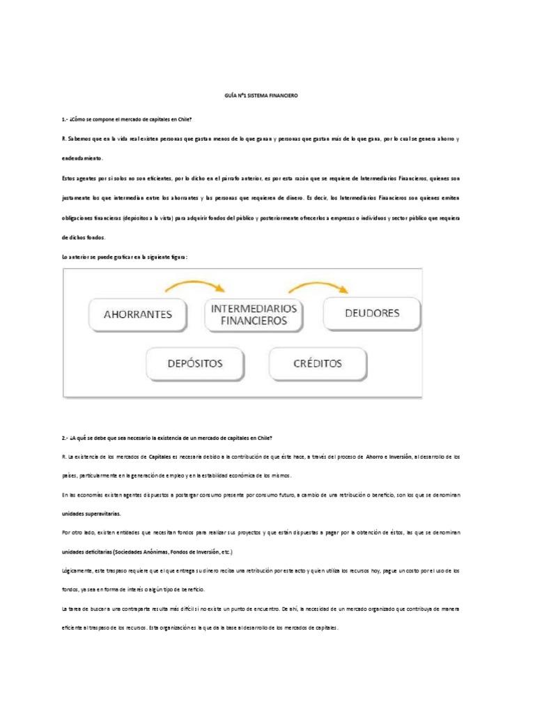 Mercado de Capitales en Chile: Guía Completa | PDF | Bolsa | Sistema ...