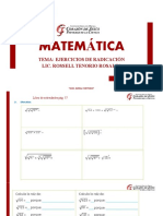 2 Ejercicios de Radicación