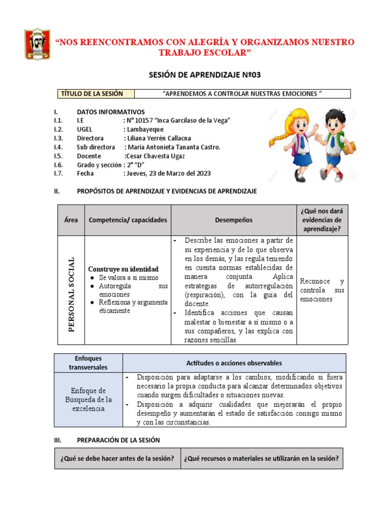 Controlando Emociones en Clase | PDF | Aprendizaje | Las emociones