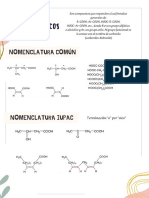 Ácidos carboxílicos: propiedades, nomenclatura y reacciones