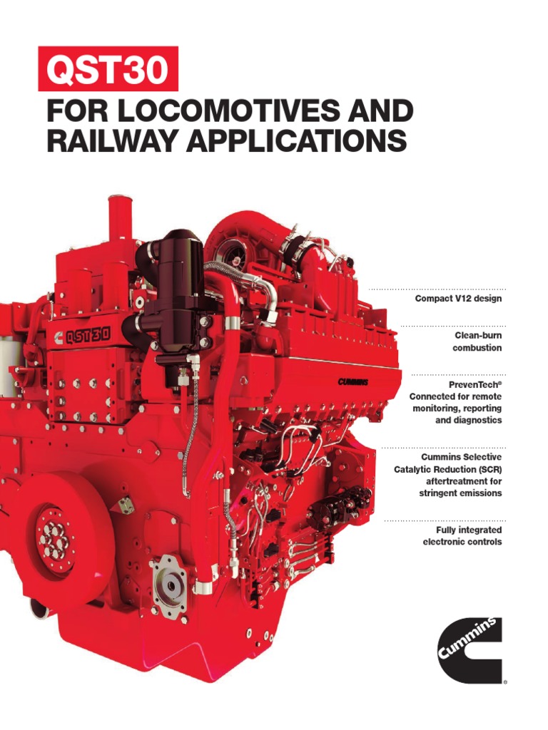 QST30 For US EPA Tier 4 and EU Stage IIIB Railway Applications Spec ...