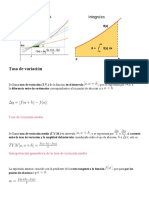 Tasa de Variación Teoria