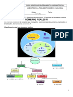 Clasificación de Los Números Reales