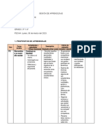 Sesión de Aprendizaje Sobre Bienvenida