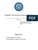 Chapter5: Synchronous Sequential Logic: Lecture2-Study Problems in Latches and Design D Flip-Flops