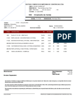 Orcamento de venda de materiais de construção