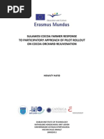 Download Thesis Hiswaty Jan 2011-Sulawesi Cocoa Farmer Response to Participatory Approach of Pilot Roll Out on Cocoa Orchard Rejuvenation by Hiswaty Hafid SN64022445 doc pdf