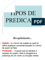 Tipos de Predicado